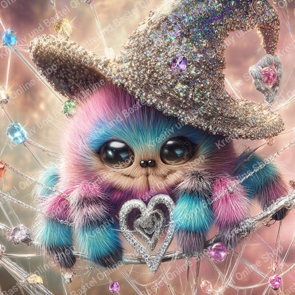 🌙 Diamond Painting „Glitzerherz der Zauberwelt“ by Lisa AI