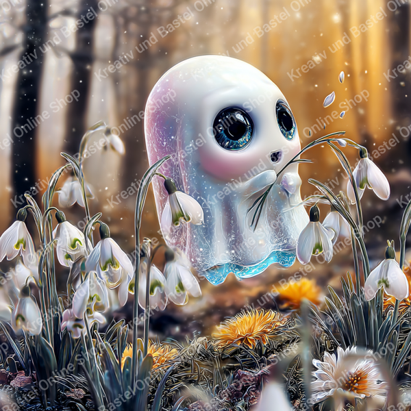 🌙 Diamond Painting „Frühlingsgeist im Morgengold“ by Lisa AI