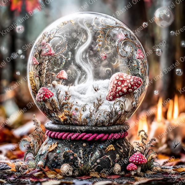 🌙 Diamond Painting „Magische Waldkugel“ by Lisa AI