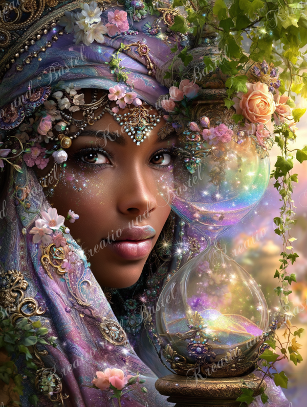 🌙 Diamond Painting  „Zeitmagie der Träume“ by ManuVany A.i
