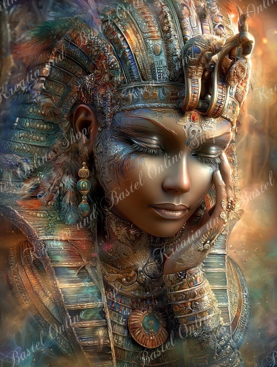 🌙 Diamond Painting  „Seelenruhe der alten Königin“ – ein Kunstwerk von Maggie