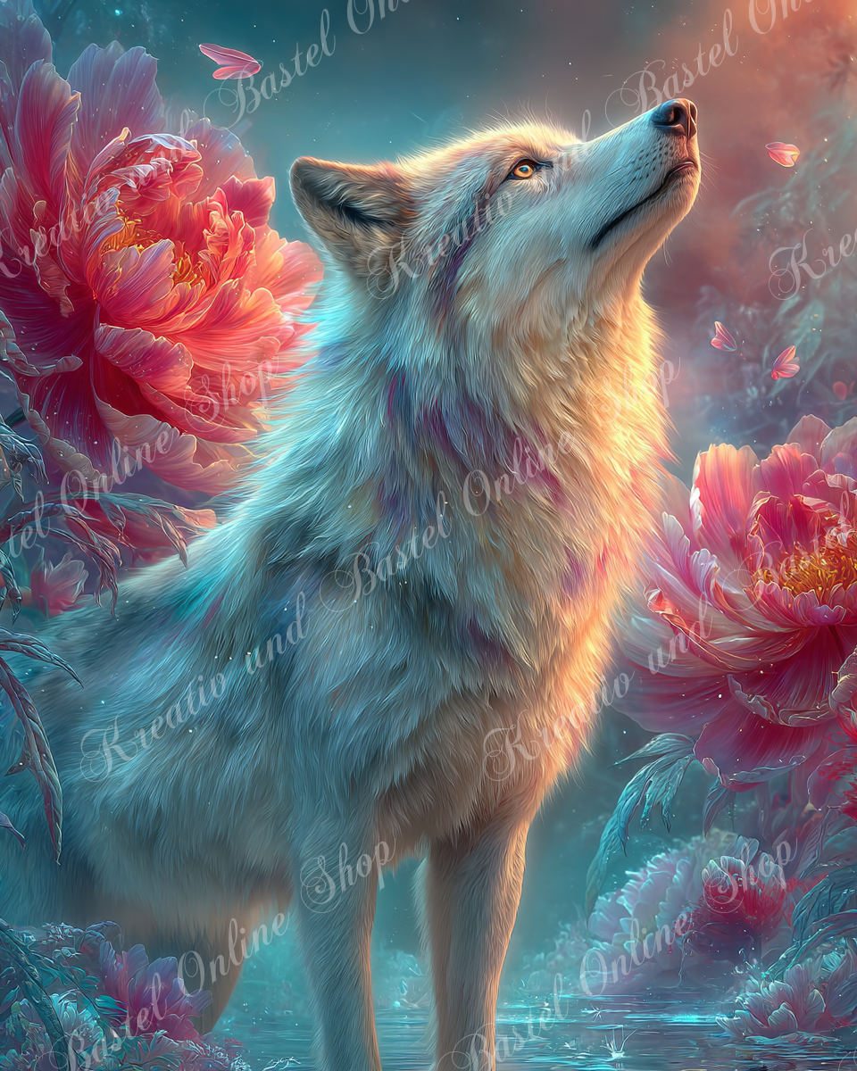💎 Diamond Painting  „Ruf der leuchtenden Seele“ by Elly_A.I.