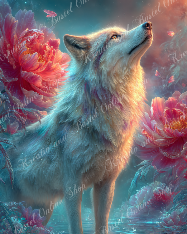 💎 Diamond Painting  „Ruf der leuchtenden Seele“ by Elly_A.I.