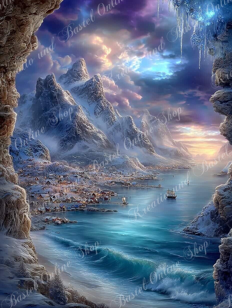 💎 Diamond Painting „Nordische Küstenmagie“  by maggies_dia_painting_ai