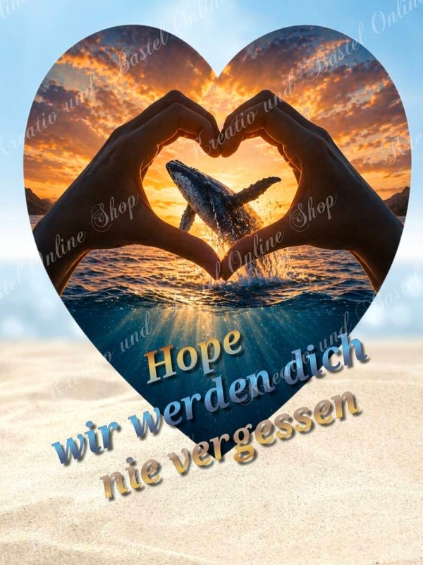 💎 Diamond Painting „Hope – wir werden dich nie vergessen“ –  Sternchen