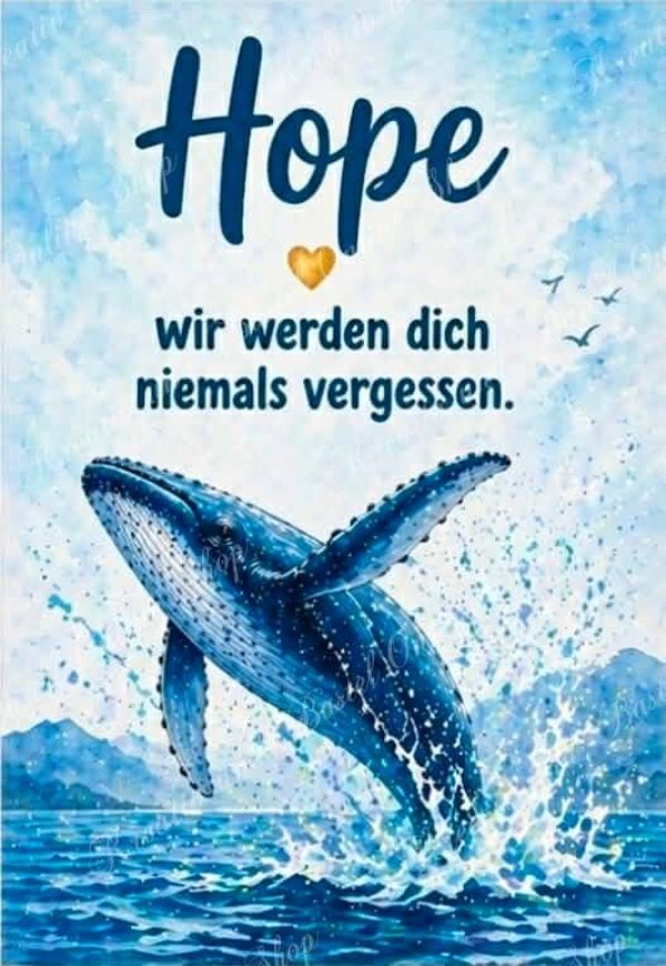 💎 Diamond Painting „Hope – wir werden dich niemals vergessen“  Sternchen