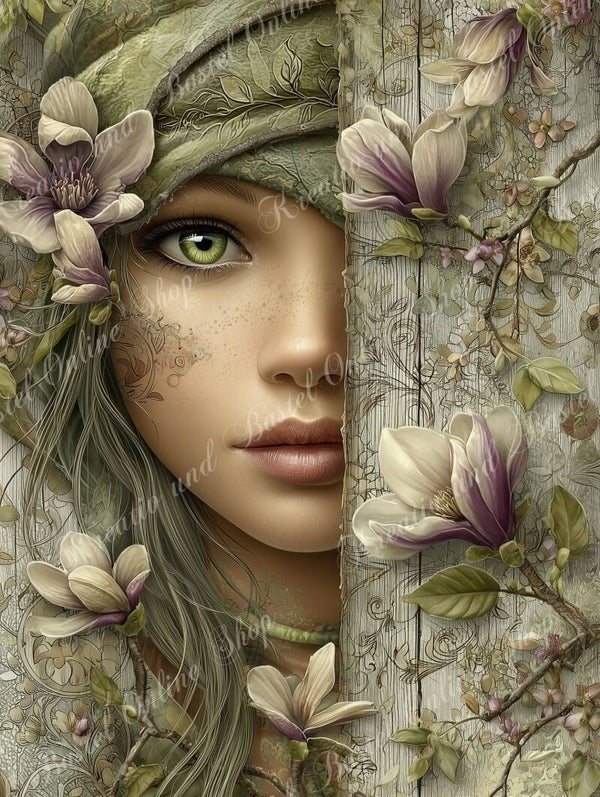 💎 „Blütenflüstern – Hüterin des Waldes“ by Sweet_Loco_AI