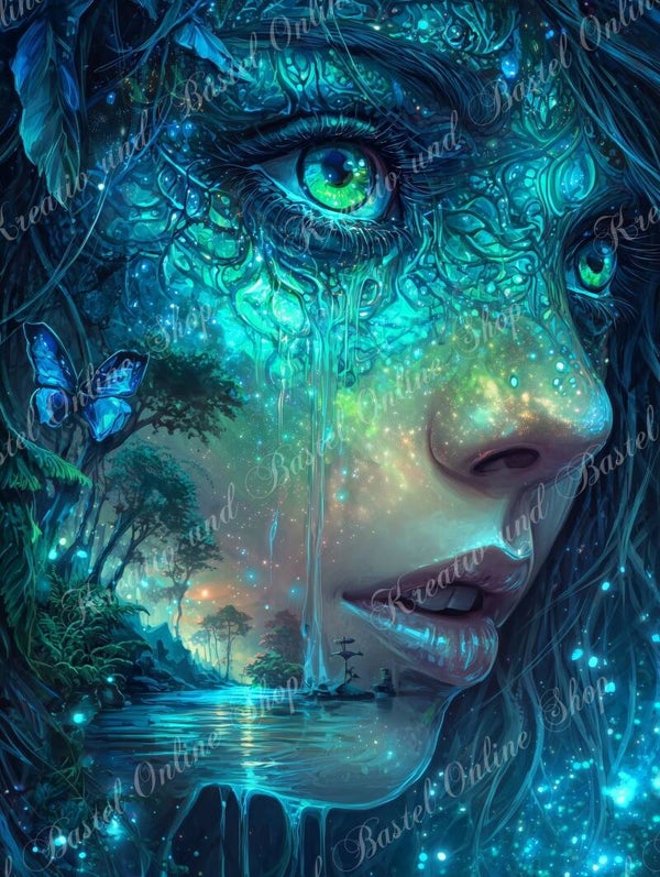 💎 Diamond Painting „Tränen der verborgenen Welt“ by Sweet_Loco_AI