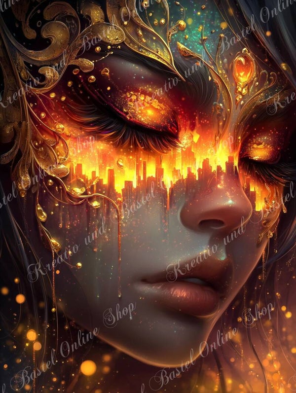 💎 Diamond Painting „Flammen der inneren Welt“ by Sweet_Loco_AI
