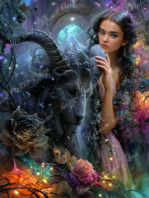 💎 Diamond Painting „Seelenbindung der Nacht“ by ManuVany A.i