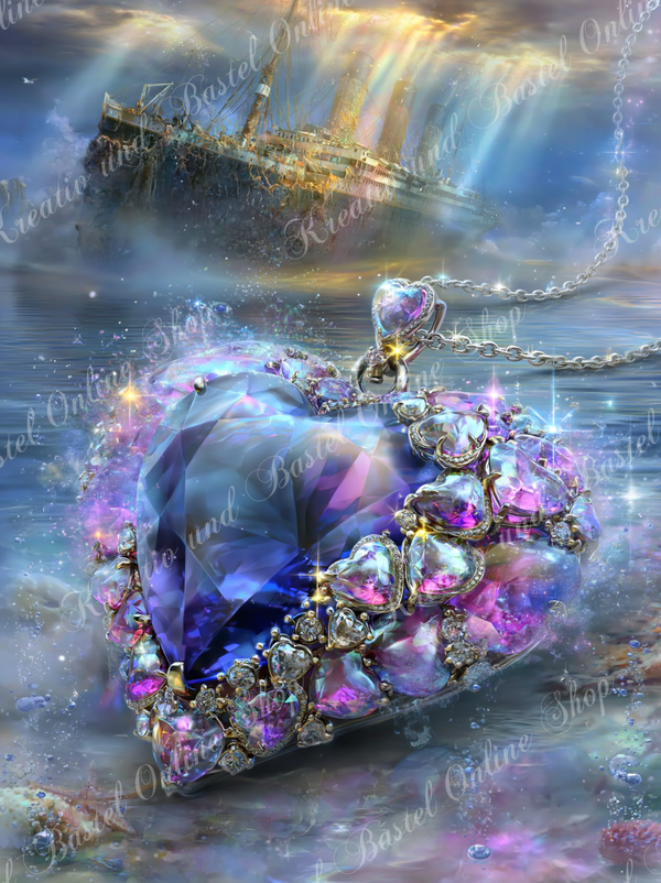 💎 Diamond Painting „Herz der verlorenen Ozeane“ by ManuVany A.i