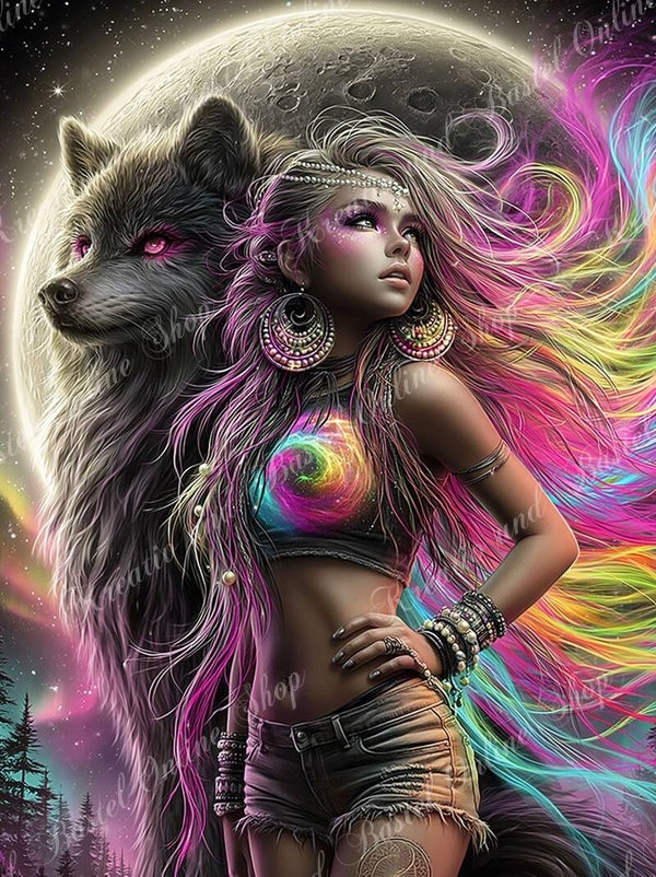 💎 Diamond Painting „Seelenlicht der wilden Farben“ – by Sweet_Loco_AI