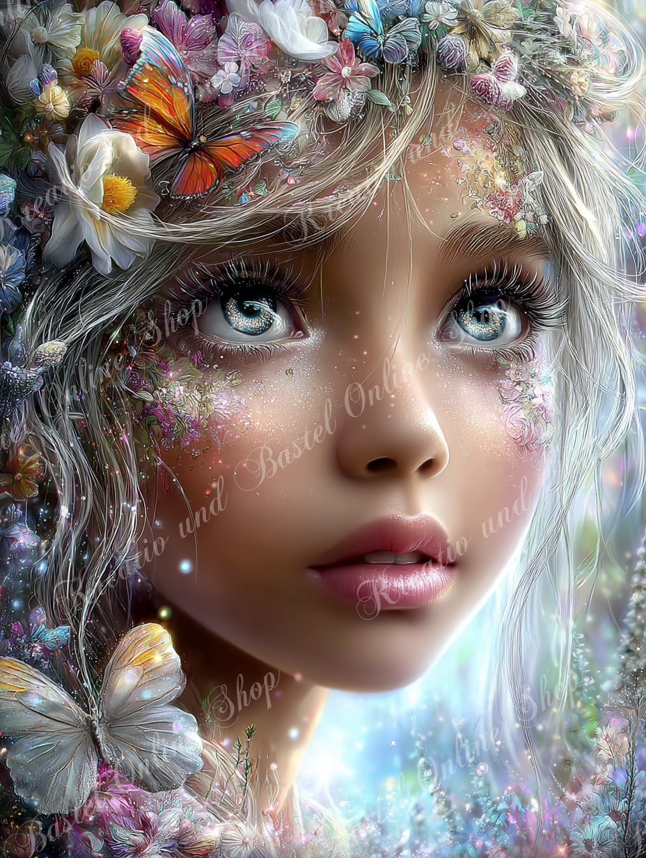 💎 Diamond Painting „Blütenzauber der Sternenfee“ by Elly_A.I.