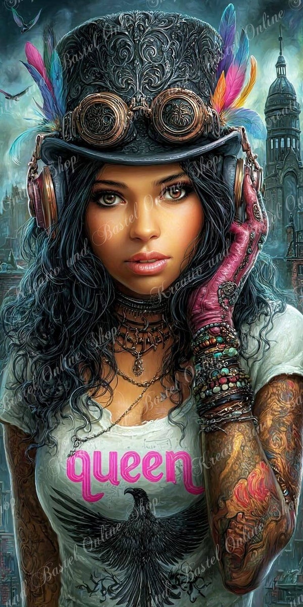 💎 Diamond Painting „Queen of Shadows“ – ein Kunstwerk by Ray Spark