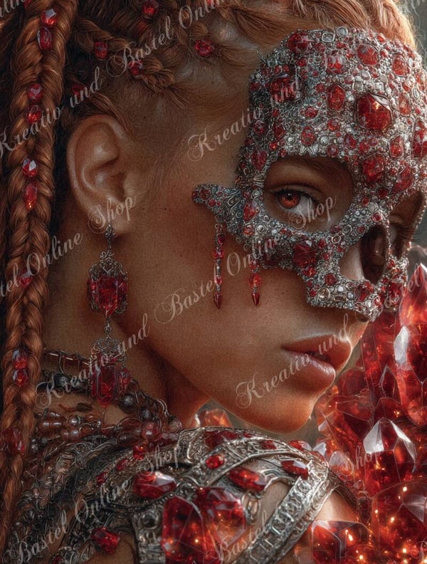 💎 Diamond Painting „Rubinmaskerade“ by Sternchen