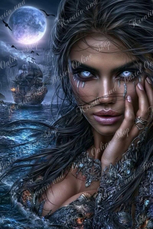 💎 Diamond Painting  „Tränen des Mondes“ – ein Kunstwerk von Maggie
