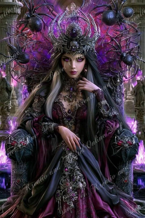 💎 Diamond Painting  „Königin der Spinnen“ – ein Kunstwerk von Maggie