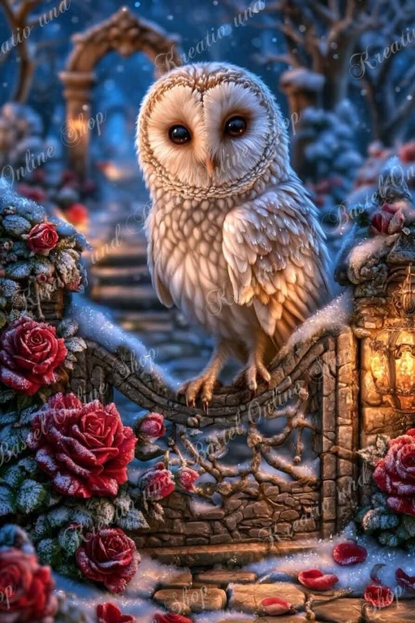 💎 Diamond Painting  „Winterrose“ – ein Kunstwerk von Maggie