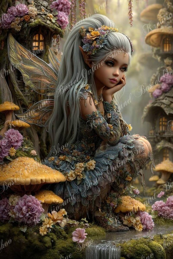 💎 Diamond Painting „Kleine Waldträumerin“ – ein Kunstwerk von Maggie