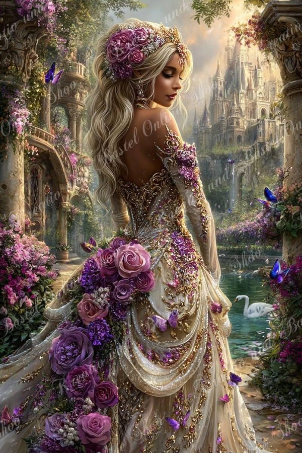 💎 Diamond Painting „Rosenschloss“ – ein Kunstwerk von Maggie