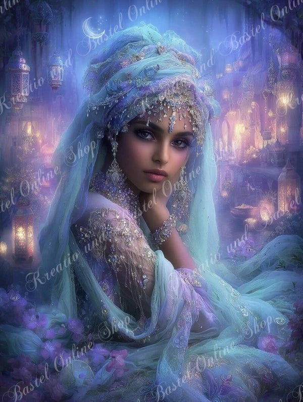 💎 Diamond Painting „Prinzessin der tausend Lichter“ – ein Kunstwerk von Maggie