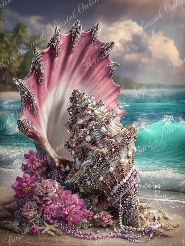 💎 Diamond Painting  „Schätze des Meeres“ – ein Kunstwerk von Maggie