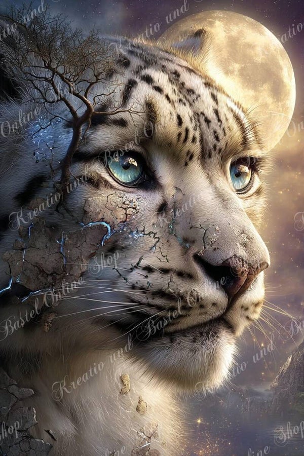 💎 Diamond Painting „Wächter des Mondes“ – ein Kunstwerk von Maggie