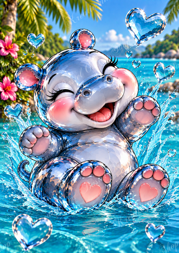 💎 Diamond Painting "Herzensfreude im Wasserparadies“ by Sternchen