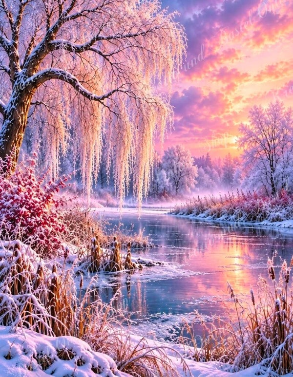 💎 Diamond Painting „Winterzauber am stillen See“ by Sternchen