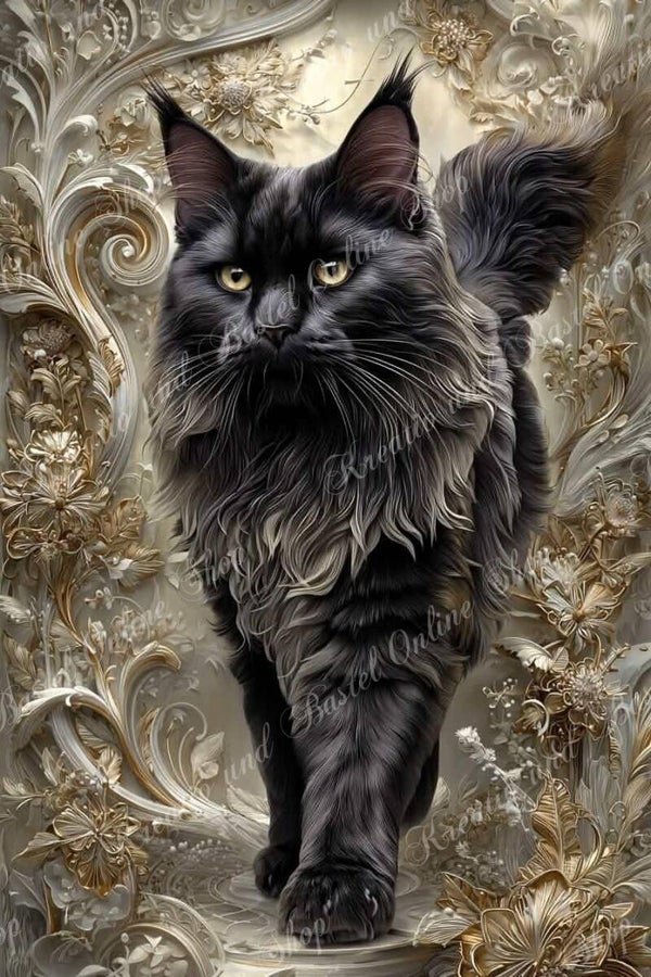 💎 Diamond Painting  „Die schwarze Königin der Eleganz“ by Maggi