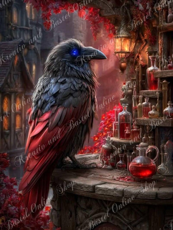 💎 Diamond Painting  „Der Rabe der verborgenen Magie“ by Maggi