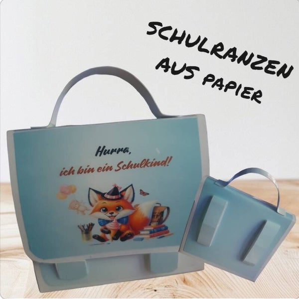 Schulranzen aus Papier