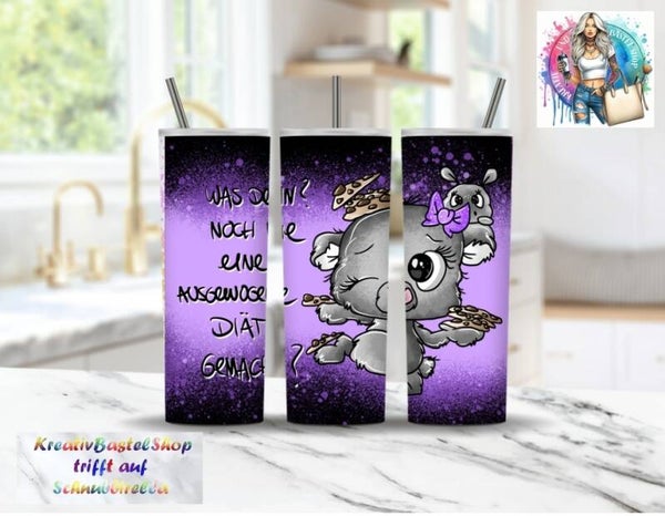 Thermobecher mit Steckdeckel "Ausgewogene Diät 3"