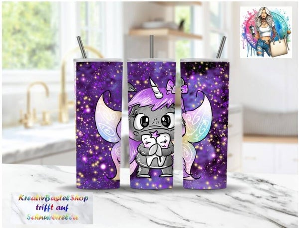 Thermobecher mit Steckdeckel " SCHNUBBIZAHNFEE 3"