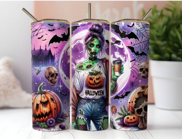 Thermobecher mit Steckdeckel "Halloween"