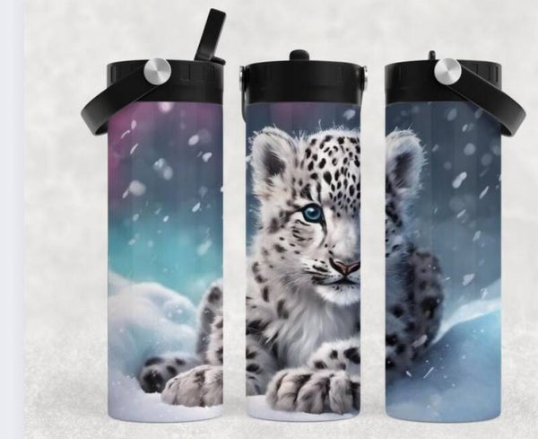 Thermobecher mit Schraubverschluss und Tragegriff "Babylöwe"