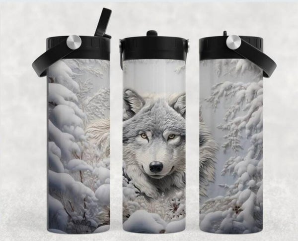 Thermobecher mit Schraubverschluss und Tragegriff