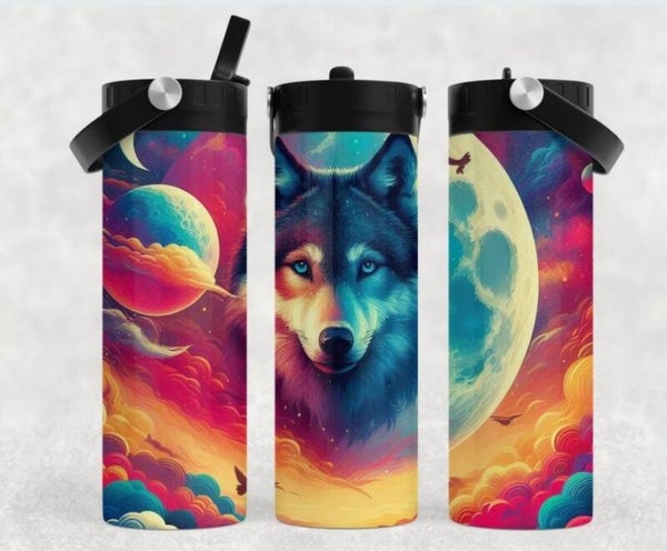 Thermobecher mit Schraubverschluss und Tragegriff