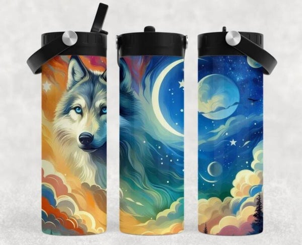 Thermobecher mit Schraubverschluss und Tragegriff