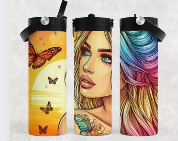 Thermobecher mit Schraubverschluss und Tragegriff