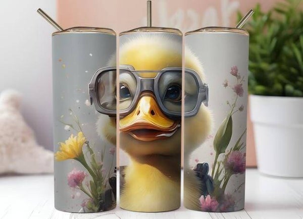 Thermobecher "Ente mit Brille"