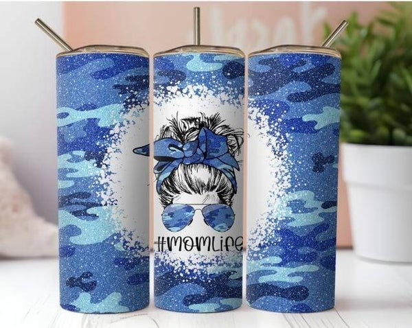 Thermobecher mit Steckdeckel "Mama life"