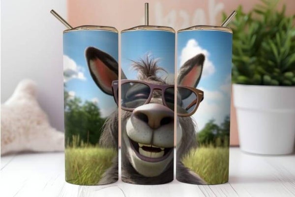 Thermobecher mit Steckdeckel "Esel"