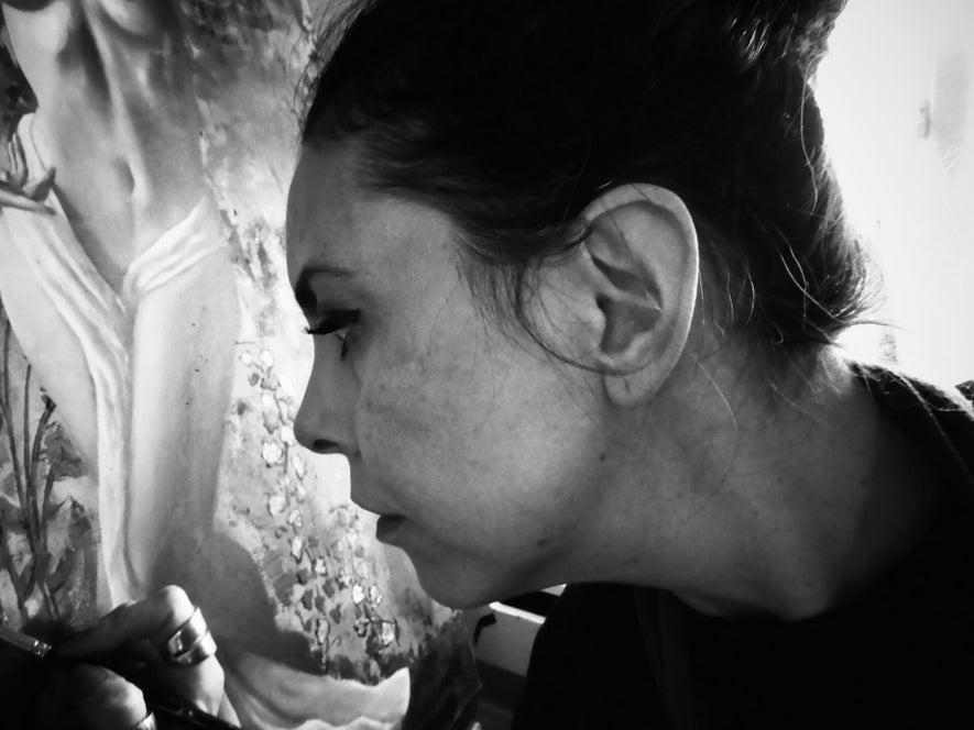 Annalisa Mongio painting