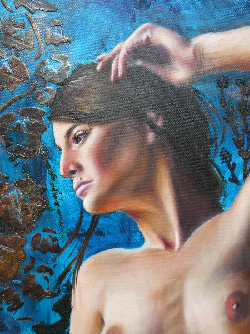 Diana. Painting by Annalisa Mongio 