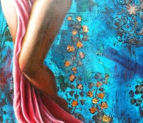 Painting of a wman's legs