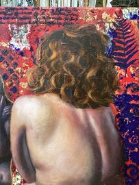 Reflections of self . Oil on canvas by Annalisa Mongio