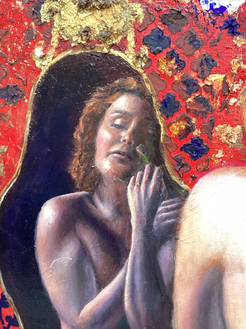Reflection of self. Painting by Annalisa Mongio 