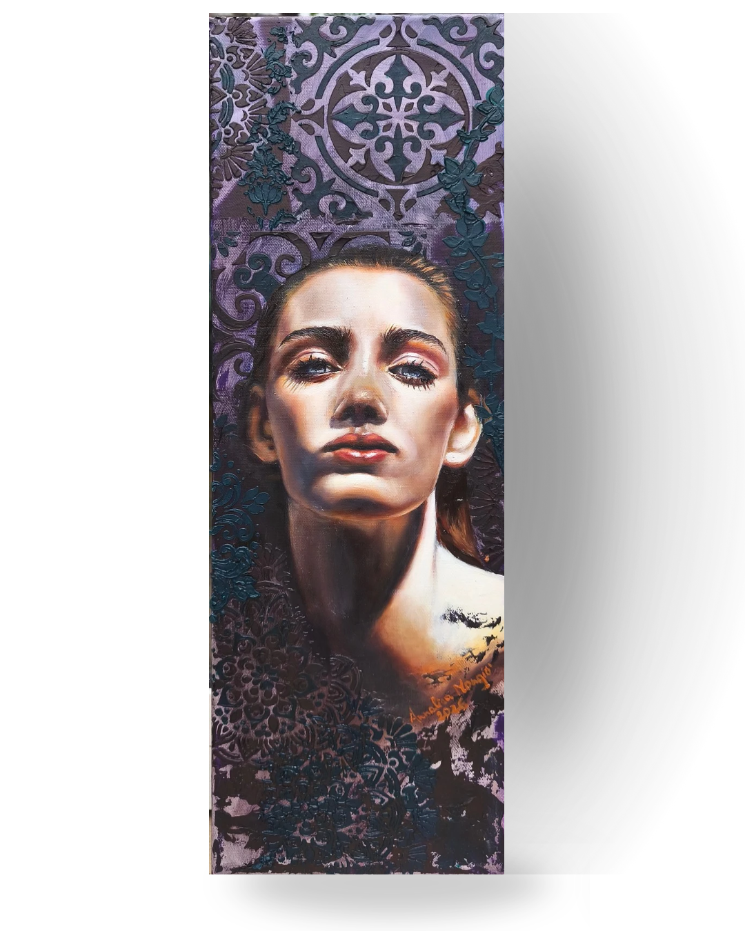 Resilience- Mix media on canvas 60X20 cm
