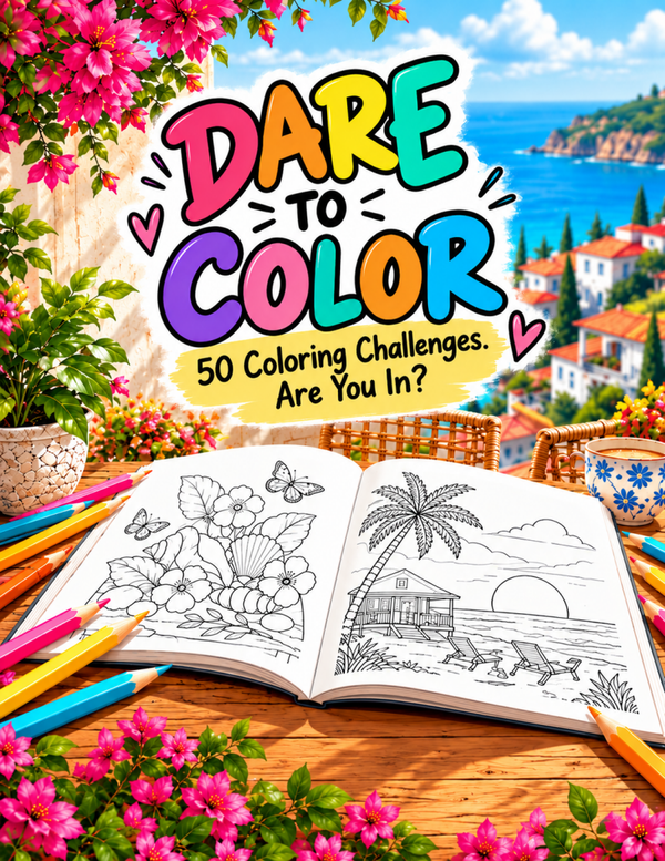 Dare to Color – 50 creatieve kleurchallenges | PDF DOWNLOAD